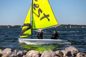 Double-handed sailing in an RS Zest