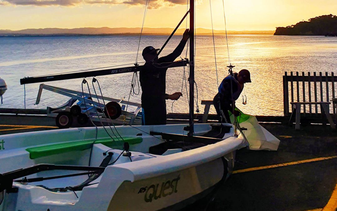 Sailing cruising adventure on the RS Quest in New Zealand